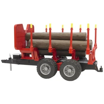 Bruder prikolica sa kašikom za drva i stablima 022525-4 Bruder prikolica sa kašikom za drva i stablima 022525-4